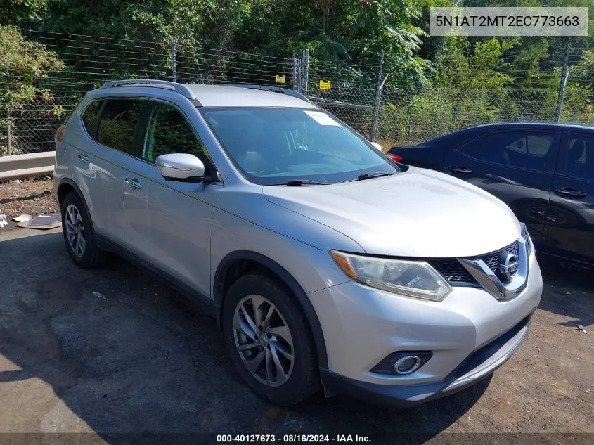 2014 Nissan Rogue Sl VIN: 5N1AT2MT2EC773663 Lot: 40127673