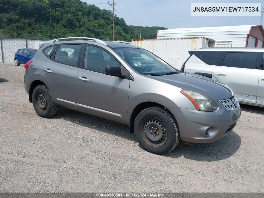 2014 Nissan Rogue Select S VIN: JN8AS5MV1EW717534 Lot: 40130581