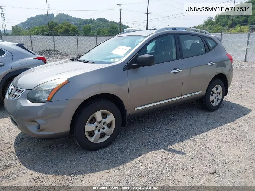 2014 Nissan Rogue Select S VIN: JN8AS5MV1EW717534 Lot: 40130581