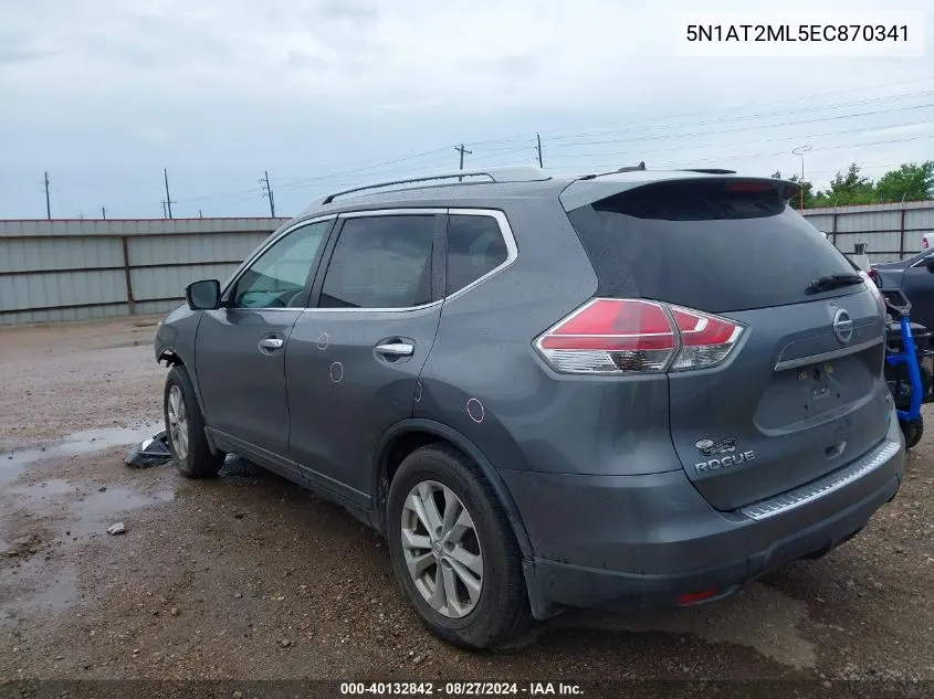 5N1AT2ML5EC870341 2014 Nissan Rogue Sv