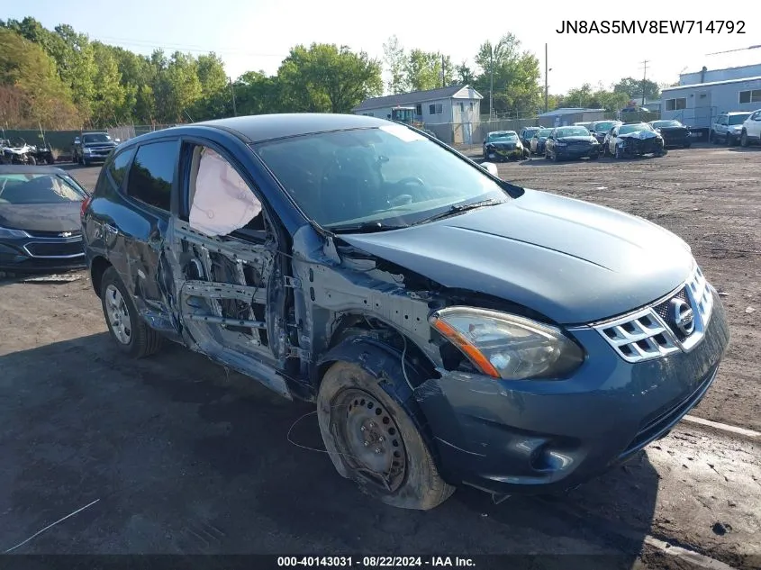 2014 Nissan Rogue Select S VIN: JN8AS5MV8EW714792 Lot: 40143031