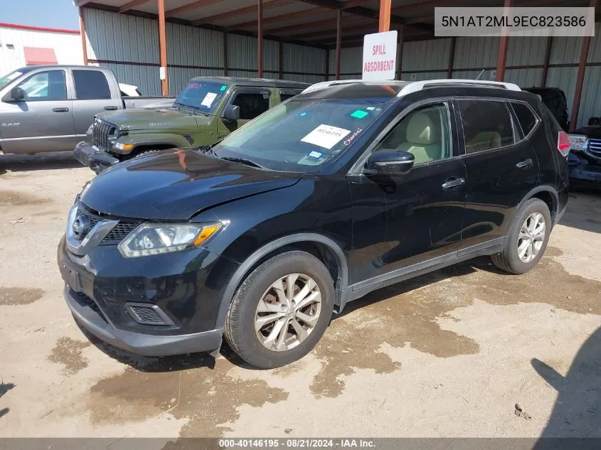 2014 Nissan Rogue S/Sl/Sv VIN: 5N1AT2ML9EC823586 Lot: 40146195