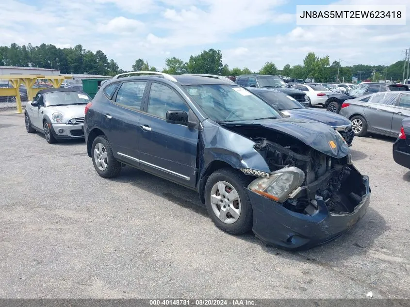 2014 Nissan Rogue Select S VIN: JN8AS5MT2EW623418 Lot: 40148781