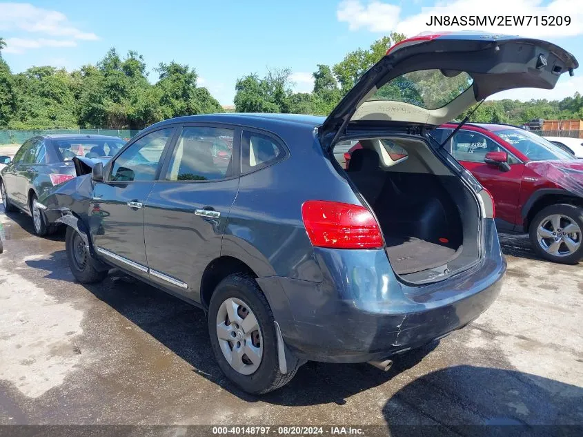 2014 Nissan Rogue Select S VIN: JN8AS5MV2EW715209 Lot: 40148797