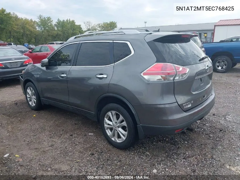 2014 Nissan Rogue Sv VIN: 5N1AT2MT5EC768425 Lot: 40152693