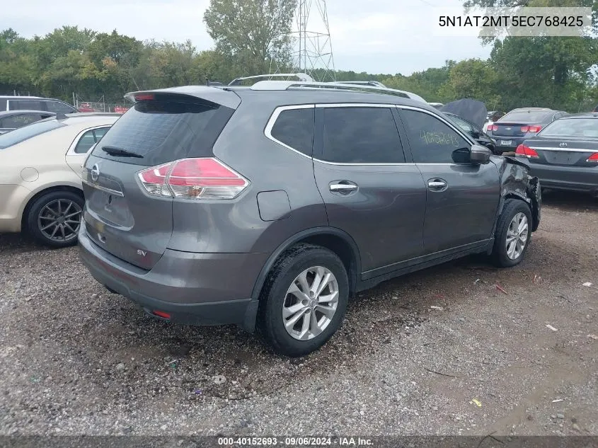 2014 Nissan Rogue Sv VIN: 5N1AT2MT5EC768425 Lot: 40152693