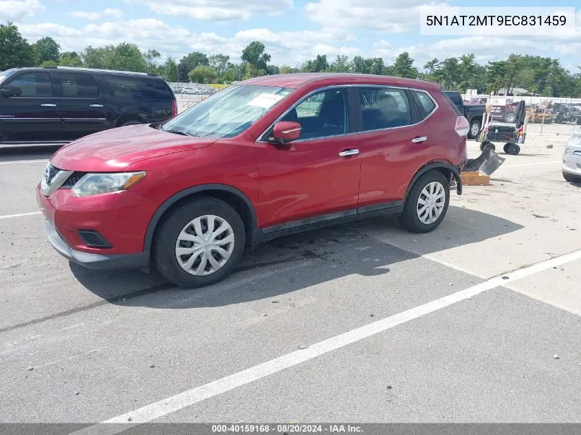 2014 Nissan Rogue S VIN: 5N1AT2MT9EC831459 Lot: 40159168