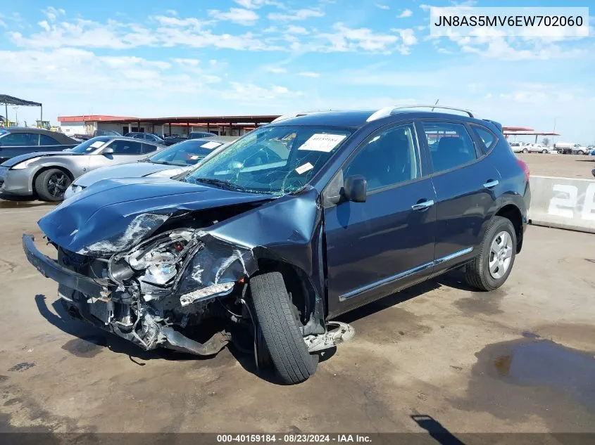 2014 Nissan Rogue Select S VIN: JN8AS5MV6EW702060 Lot: 40159184