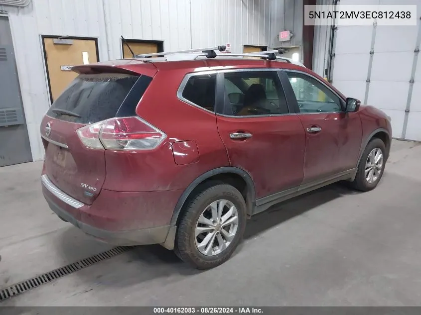 5N1AT2MV3EC812438 2014 Nissan Rogue Sv