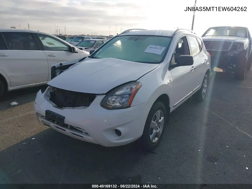 2014 Nissan Rogue Select S VIN: JN8AS5MT1EW604262 Lot: 40169132