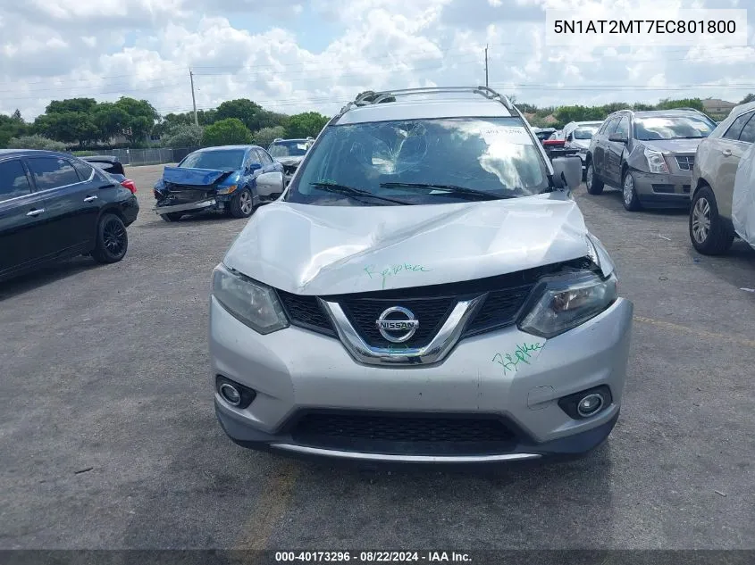 5N1AT2MT7EC801800 2014 Nissan Rogue Sv