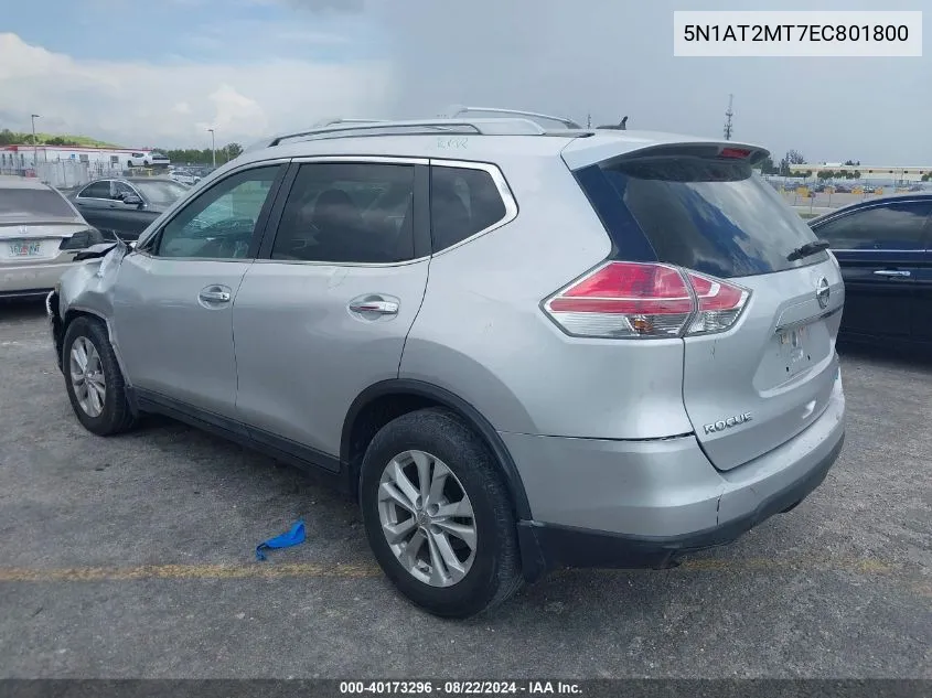 5N1AT2MT7EC801800 2014 Nissan Rogue Sv