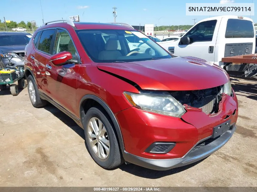 2014 Nissan Rogue Sv VIN: 5N1AT2MV9EC799114 Lot: 40196327