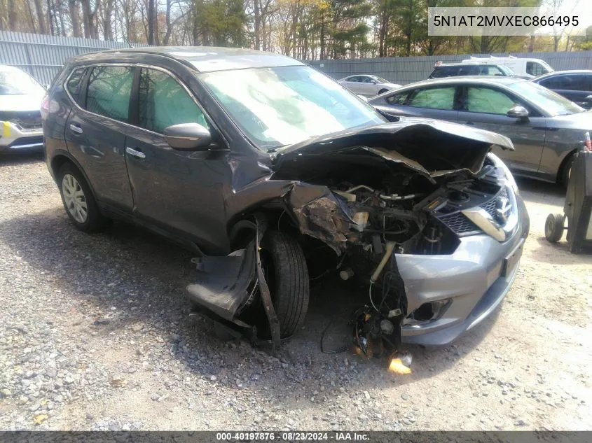 2014 Nissan Rogue S VIN: 5N1AT2MVXEC866495 Lot: 40197876