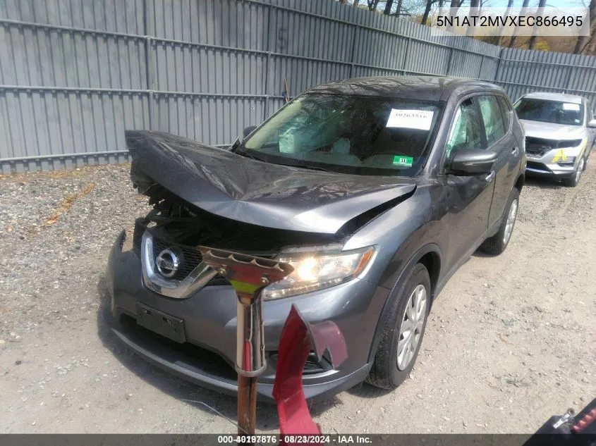 5N1AT2MVXEC866495 2014 Nissan Rogue S