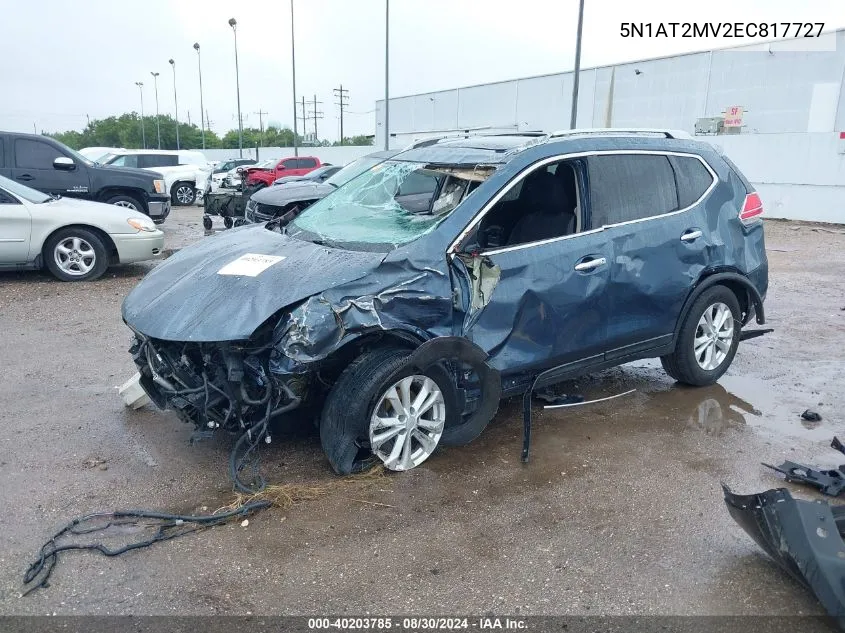 5N1AT2MV2EC817727 2014 Nissan Rogue Sv