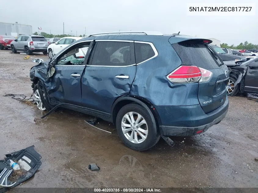 5N1AT2MV2EC817727 2014 Nissan Rogue Sv