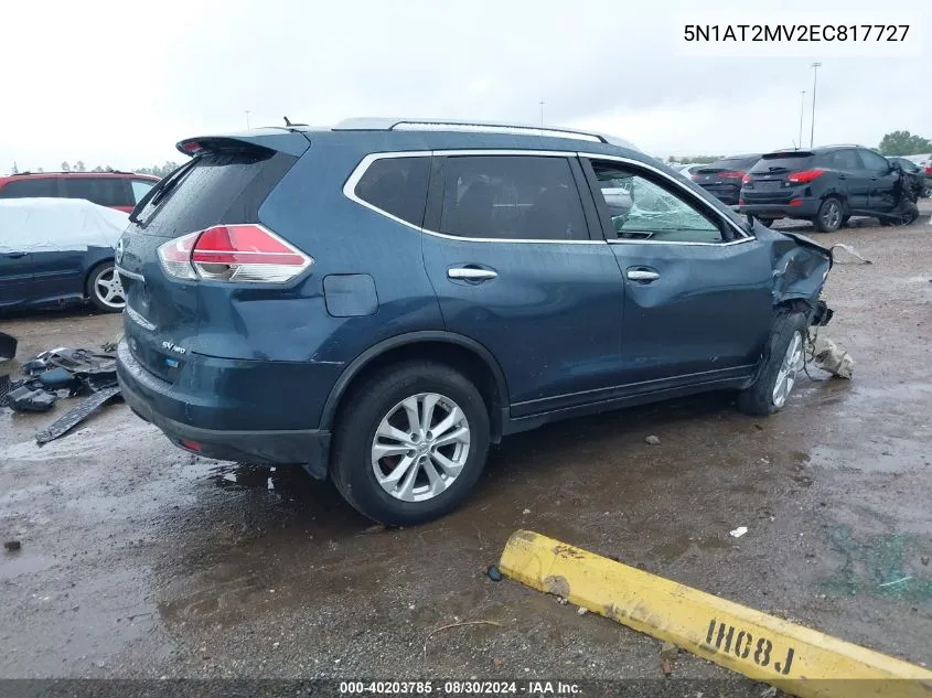 5N1AT2MV2EC817727 2014 Nissan Rogue Sv