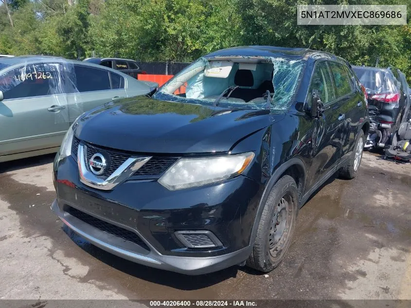 5N1AT2MVXEC869686 2014 Nissan Rogue S