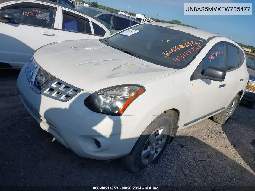 JN8AS5MVXEW705477 2014 Nissan Rogue Select S