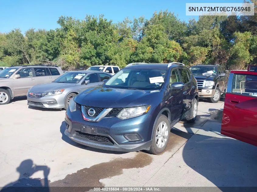 5N1AT2MT0EC765948 2014 Nissan Rogue Sv