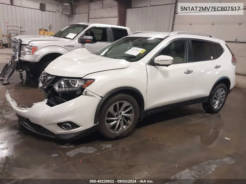 5N1AT2MV7EC807517 2014 Nissan Rogue Sl