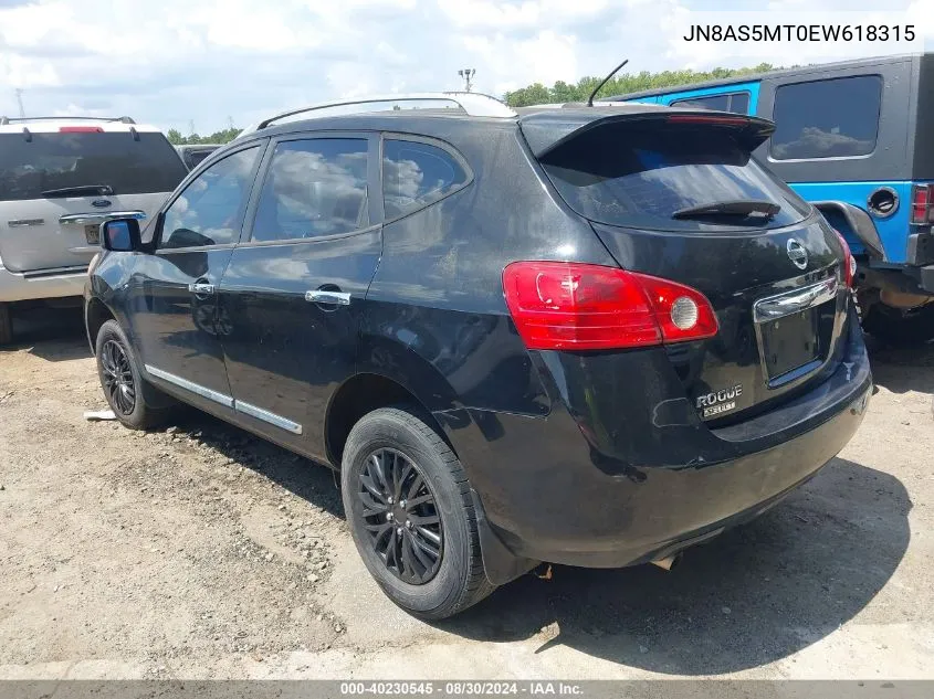 2014 Nissan Rogue Select S VIN: JN8AS5MT0EW618315 Lot: 40230545