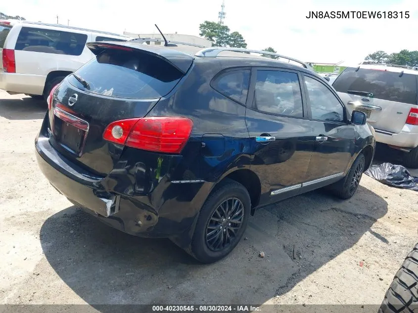 2014 Nissan Rogue Select S VIN: JN8AS5MT0EW618315 Lot: 40230545