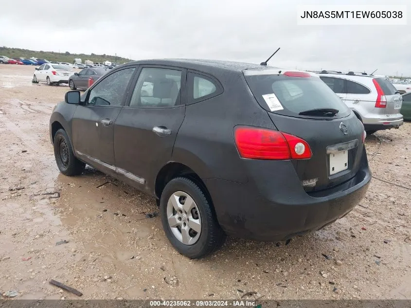 2014 Nissan Rogue Select S VIN: JN8AS5MT1EW605038 Lot: 40235062