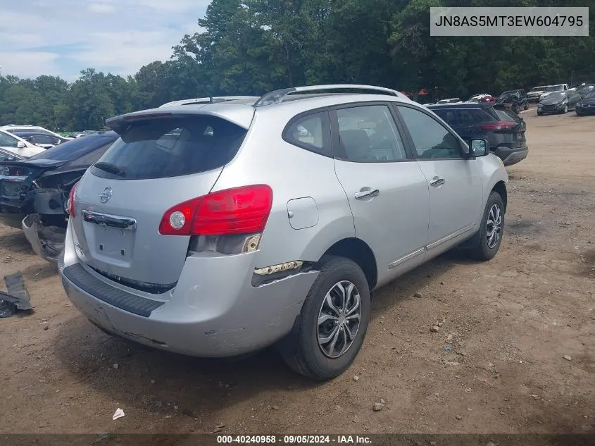 2014 Nissan Rogue Select S VIN: JN8AS5MT3EW604795 Lot: 40240958