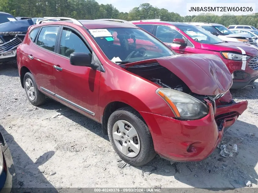 2014 Nissan Rogue Select S VIN: JN8AS5MT2EW604206 Lot: 40249376