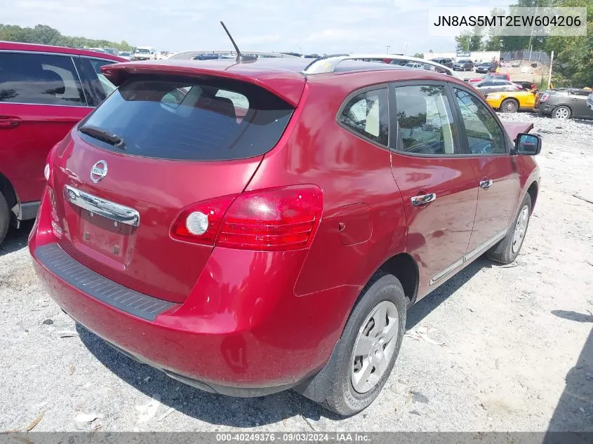 JN8AS5MT2EW604206 2014 Nissan Rogue Select S