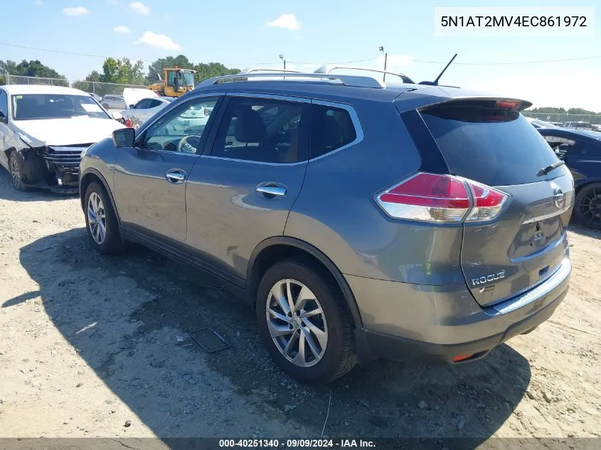 2014 Nissan Rogue S/Sl/Sv VIN: 5N1AT2MV4EC861972 Lot: 40251340