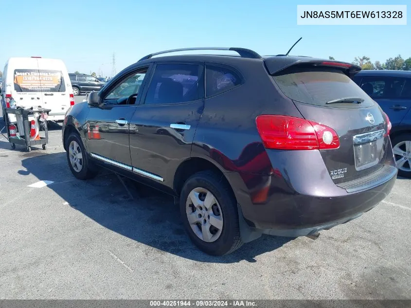 2014 Nissan Rogue Select S VIN: JN8AS5MT6EW613328 Lot: 40251944