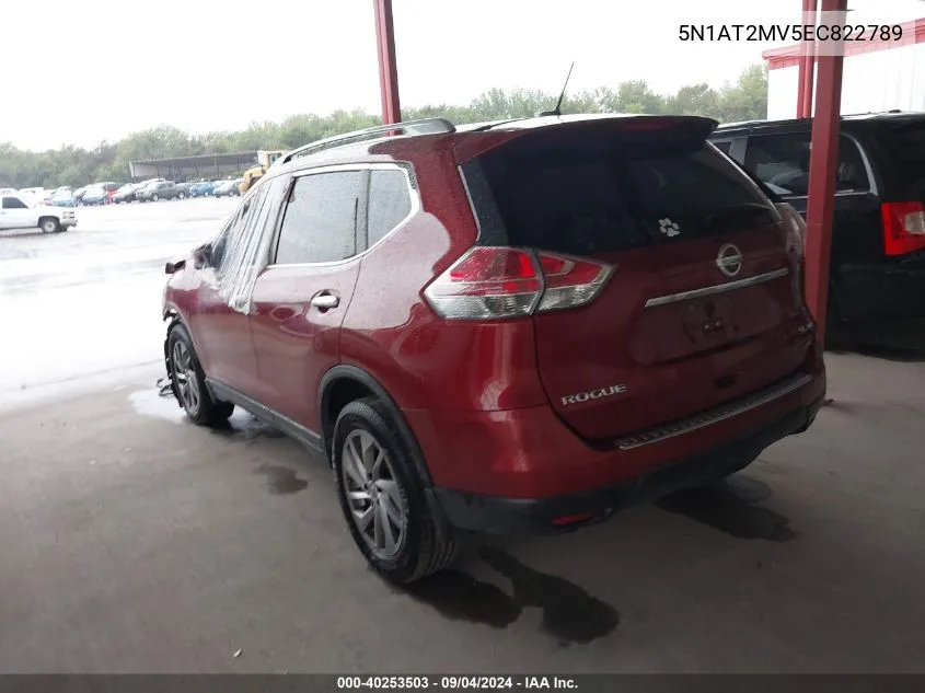 5N1AT2MV5EC822789 2014 Nissan Rogue Sl