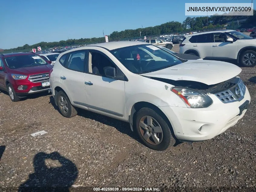 JN8AS5MVXEW705009 2014 Nissan Rogue Select S