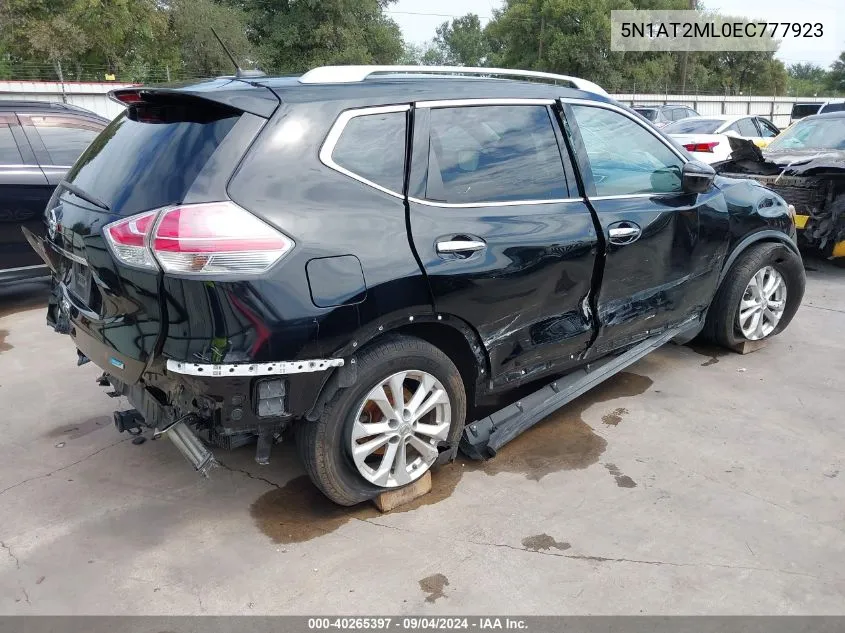 2014 Nissan Rogue S/Sl/Sv VIN: 5N1AT2ML0EC777923 Lot: 40265397