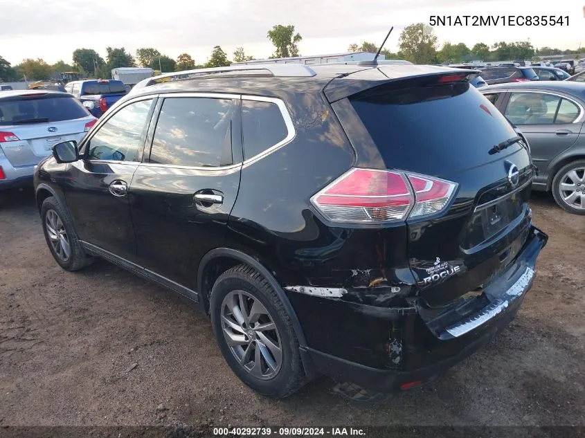 2014 Nissan Rogue S/Sl/Sv VIN: 5N1AT2MV1EC835541 Lot: 40292739