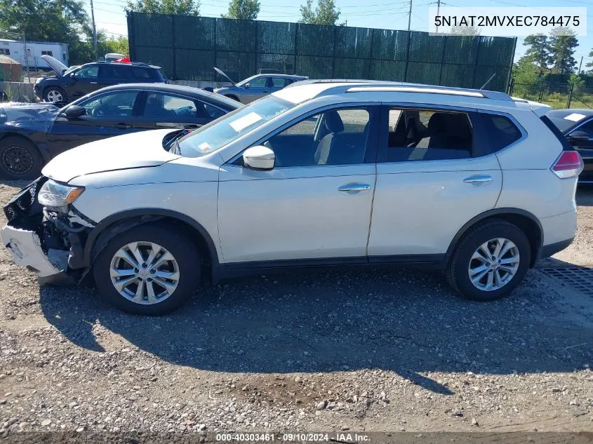 2014 Nissan Rogue Sv VIN: 5N1AT2MVXEC784475 Lot: 40303461