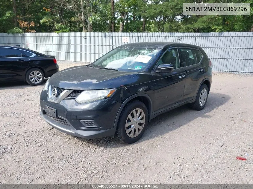 2014 Nissan Rogue S VIN: 5N1AT2MV8EC869296 Lot: 40305527