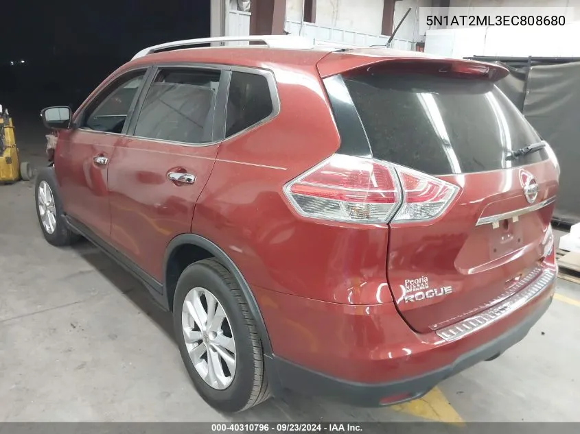 5N1AT2ML3EC808680 2014 Nissan Rogue Sv