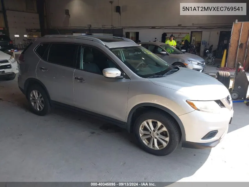 2014 Nissan Rogue Sv VIN: 5N1AT2MVXEC769541 Lot: 40345895