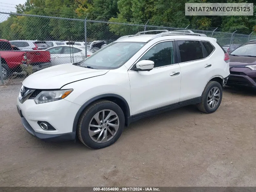 2014 Nissan Rogue Sl VIN: 5N1AT2MVXEC785125 Lot: 40354690