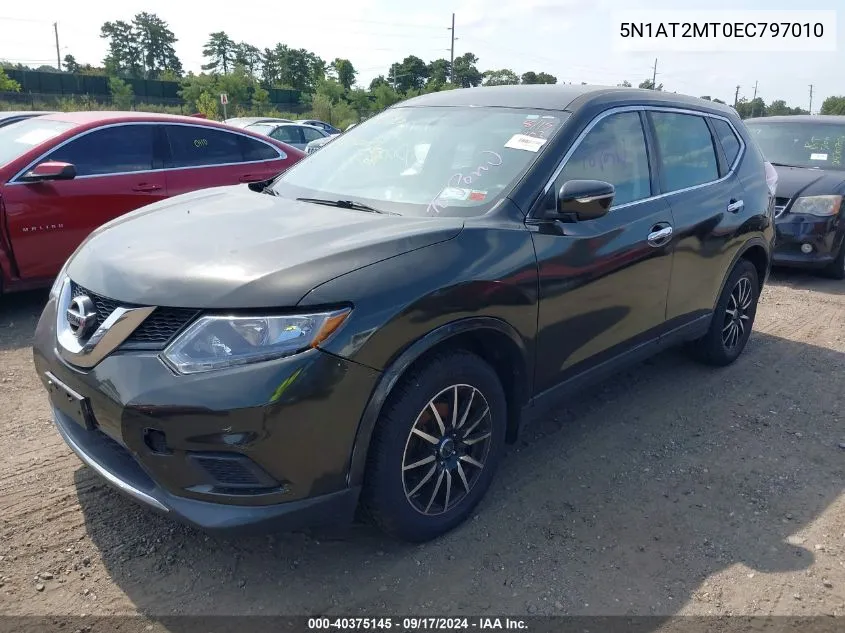 2014 Nissan Rogue S VIN: 5N1AT2MT0EC797010 Lot: 40375145