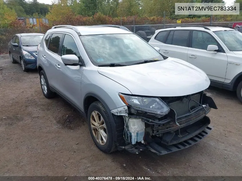 2014 Nissan Rogue Sv VIN: 5N1AT2MV9EC783334 Lot: 40376478