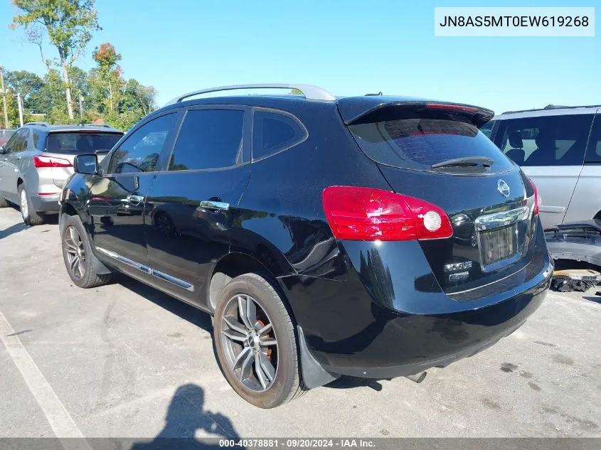 2014 Nissan Rogue Select S VIN: JN8AS5MT0EW619268 Lot: 40378881