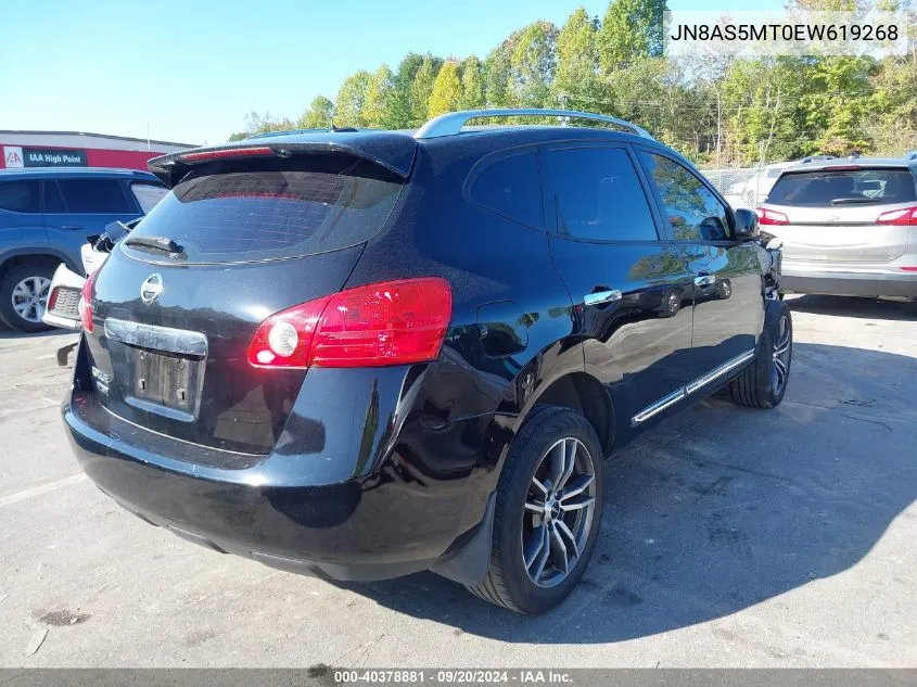 2014 Nissan Rogue Select S VIN: JN8AS5MT0EW619268 Lot: 40378881