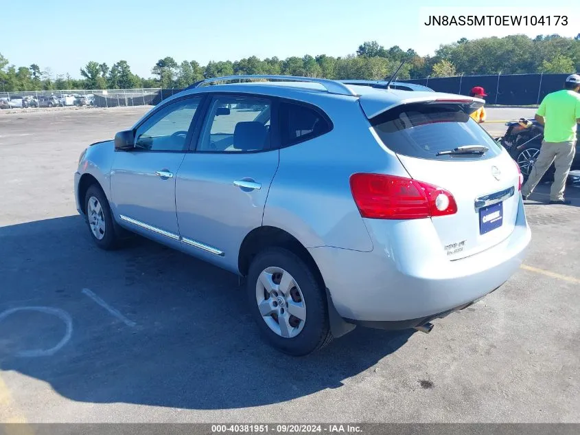 2014 Nissan Rogue Select S VIN: JN8AS5MT0EW104173 Lot: 40381951