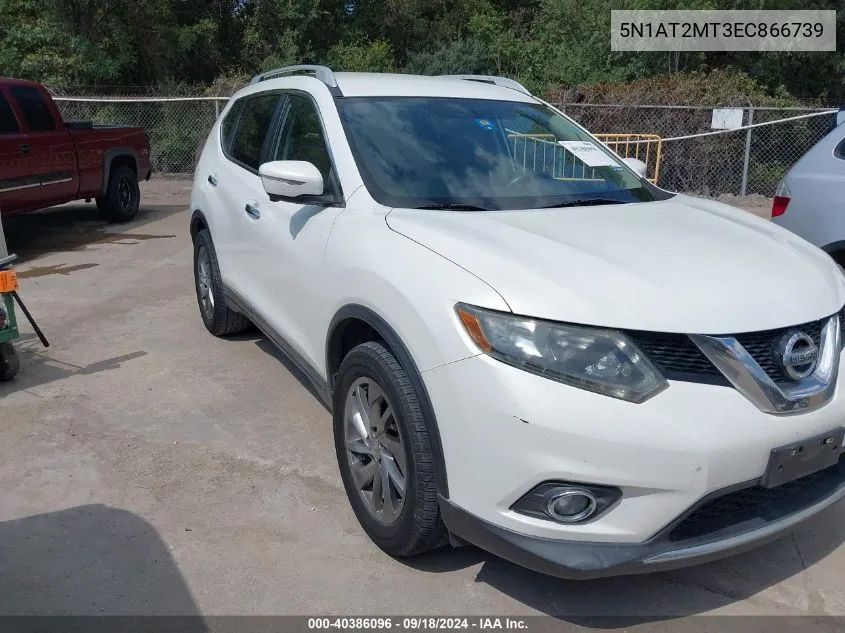 2014 Nissan Rogue Sl VIN: 5N1AT2MT3EC866739 Lot: 40386096