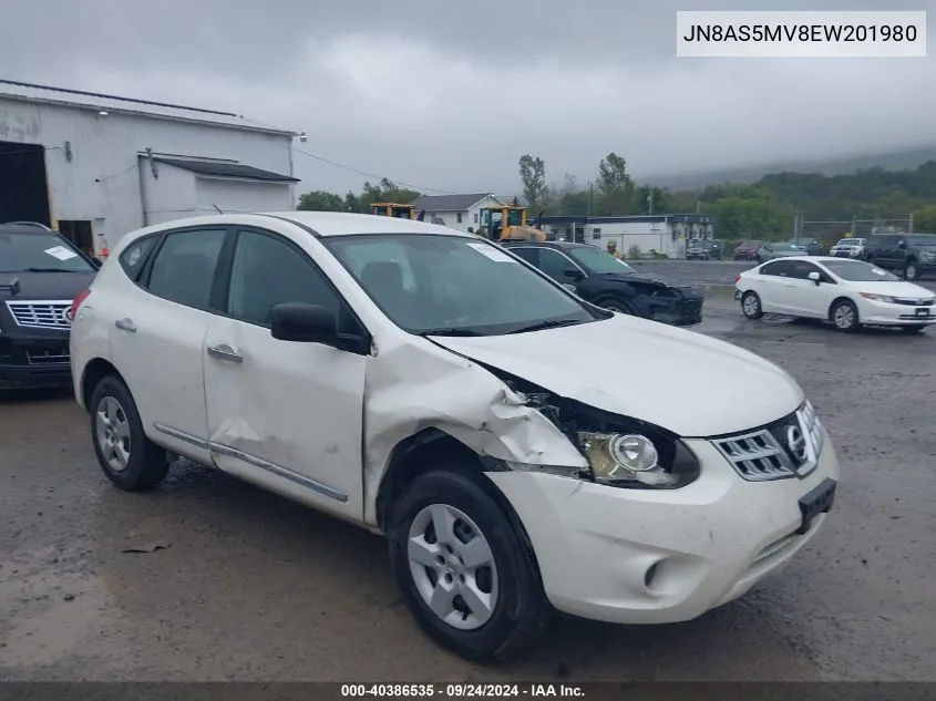 2014 Nissan Rogue Select S VIN: JN8AS5MV8EW201980 Lot: 40386535